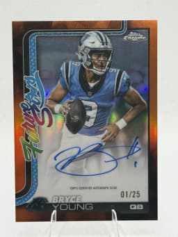 Bryce Young #FSA-BY 2025 Topps Chrome Football Future Stars Autographs