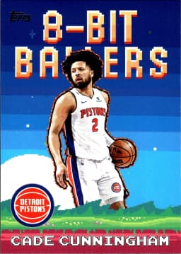 Cade Cunningham #8B-1 2025-26 Topps 8-Bit Ballers