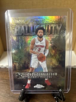 Cade Cunningham #BD-11 2025-26 Topps Chrome Basketball Ball Of Duty
