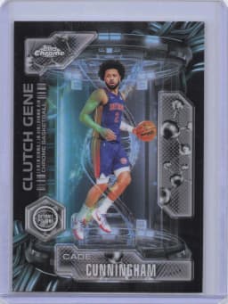 Cade Cunningham #CG-18 2025-26 Topps Chrome Basketball Clutch Gene