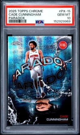 Cade Cunningham #PX-15 2025-26 Topps Chrome Basketball Paradox
