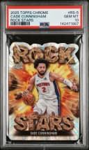 Cade Cunningham #RS-5 2025-26 Topps Chrome Basketball Rock Stars