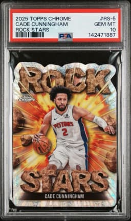 Cade Cunningham #RS-5 2025-26 Topps Chrome Basketball Rock Stars