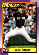 Cade Povich #T90-69 2025 Topps 1990 Topps Baseball 35th Anniversary (Series One)