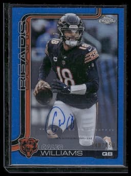 Caleb Williams #BA-CW 2025 Topps Chrome Football Base Cards Autograph Variation