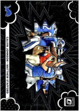 Calvin Johnson/Matthew Stafford #4 2025 Donruss Optic Best Tuddys