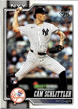 Cam Schlittler #111 Rookie Card 2026 Topps Series 1
