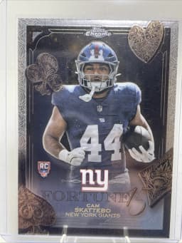 Cam Skattebo #F15-27 Rookie Card 2025 Topps Chrome Football Fortune 15
