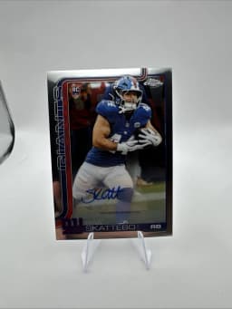 Cam Skattebo #RA-CS Rookie Card 2025 Topps Chrome Football Rookies Autograph Variation