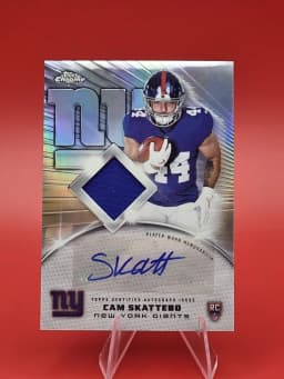 Cam Skattebo #RPA-CS Rookie Card 2025 Topps Chrome Football Topps Chrome Rookie Patch Autographs