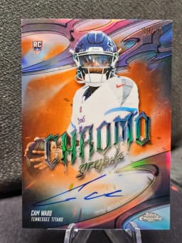 Cam Ward #CG-CWA Rookie Card 2025 Topps Chrome Football Chromographs