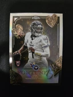 Cam Ward #F15-22 Rookie Card 2025 Topps Chrome Football Fortune 15