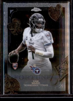 Cam Ward #F15-22 Rookie Card 2025 Topps Chrome Football Fortune 15