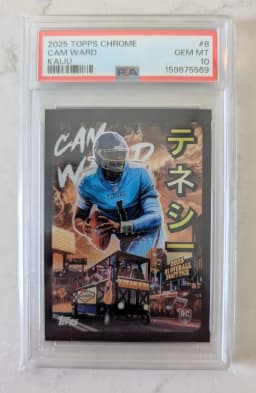 Cam Ward #KAI-8 Rookie Card 2025 Topps Chrome Football Kaiju