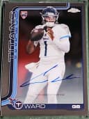 Cam Ward #RA-CWA Rookie Card 2025 Topps Chrome Football Rookies Autograph Variation