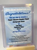 Cam Ward #RPA-CW Rookie Card 2025 Topps Chrome Football Topps Chrome Rookie Patch Autographs