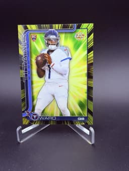 Cam Ward #RR-1 Rookie Card 2025 Topps Chrome Football Chrome Radiating Rookies