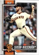 Carson Whisenhunt #184 Rookie Card 2026 Topps Series 1