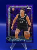 Carter Bryant #SS-12 Rookie Card 2025-26 Topps Chrome Basketball Sapphire Selections
