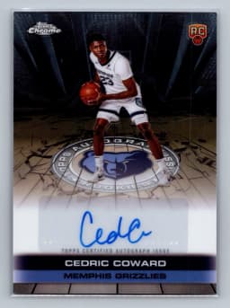 Cedric Coward #TAUR2-CC Rookie Card 2025-26 Topps Chrome Basketball Topps Autograph Issue Rookies 2