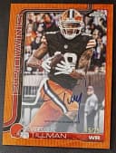 Cedric Tillman #BA-CT 2025 Topps Chrome Football Base Cards Autograph Variation