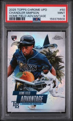 Chandler Simpson #HA-50 2025 Topps Update Series Baseball Home Field Advantage
