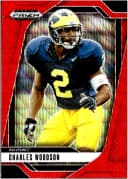 Charles Woodson #183 2025 Panini Prizm Draft Picks Prizms Ruby Wave