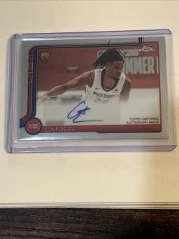 Chaz Lanier #TCAR-CL Rookie Card 2025-26 Topps Chrome Basketball Topps Chrome Autographs Rookies