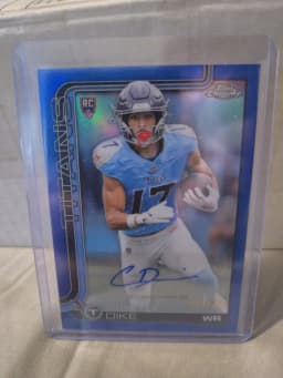 Chimere Dike #RRA-CDI Rookie Card 2025 Topps Chrome Football Rookie Autographs Variation