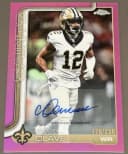Chris Olave #BA-CO 2025 Topps Chrome Football Base Cards Autograph Variation