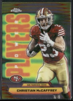 Christian McCaffrey #PP-15 2025 Topps Chrome Football Power Players
