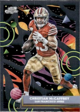 Christian McCaffrey #86 2025 Topps Cosmic Chrome Football