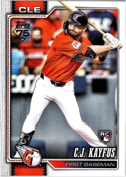 C.J. Kayfus #35 Rookie Card 2026 Topps Series 1