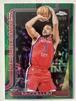CJ McCollum #TAU-CJM 2025-26 Topps Chrome Basketball Topps Autograph Issue