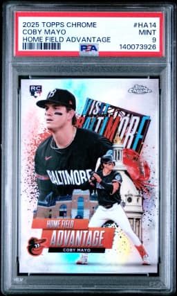 Coby Mayo #HA-14 2025 Topps Baseball Home Field Advantage