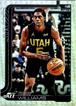 Cody Williams #130 2025-26 Topps Holo Foil