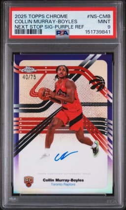 Collin Murray-Boyles #NS-CMB Rookie Card 2025-26 Topps Chrome Basketball Next Stop Signatures