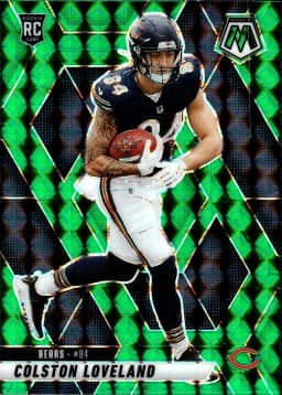 Colston Loveland #304 Rookie Card 2025 Panini Mosaic Mosaic Green