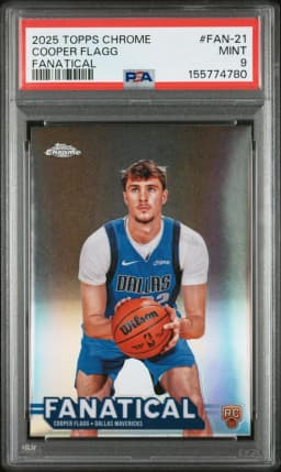 Cooper Flagg #FAN-21 Rookie Card 2025-26 Topps Chrome Basketball Fanatical