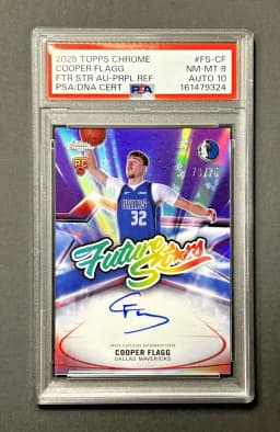 Cooper Flagg #FS-CF Rookie Card 2025-26 Topps Chrome Basketball Future Stars Autographs