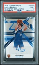 Cooper Flagg #NS-CF Rookie Card 2025-26 Topps Chrome Basketball Next Stop Signatures