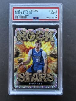 Cooper Flagg #RS-16 Rookie Card 2025-26 Topps Chrome Basketball Rock Stars