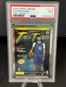Cooper Flagg #TT-16 Rookie Card 2025-26 Topps Chrome Basketball Tall Tales
