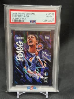 Cooper Flagg #UV-11 Rookie Card 2025-26 Topps Chrome Basketball Ultra Violet