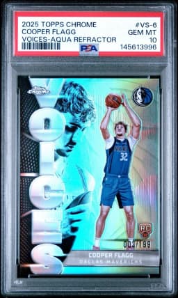 Cooper Flagg #VS-6 Rookie Card 2025-26 Topps Chrome Basketball Voices