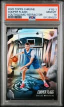 Cooper Flagg #YQ-1 Rookie Card 2025-26 Topps Chrome Basketball Youthquake