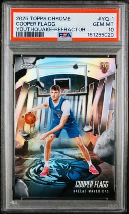 Cooper Flagg #YQ-1 Rookie Card 2025-26 Topps Chrome Basketball Youthquake