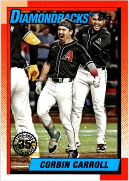 Corbin Carroll #T90-45 2025 Topps 1990 Topps Baseball 35th Anniversary (Series One)