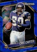 Cris Carter #86 Prizms Blue Ice /125 2025 Panini Prizm Black Football