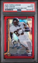 Cris Carter #CLA-CC 2025 Topps Chrome Football Chrome Legends Autographs
